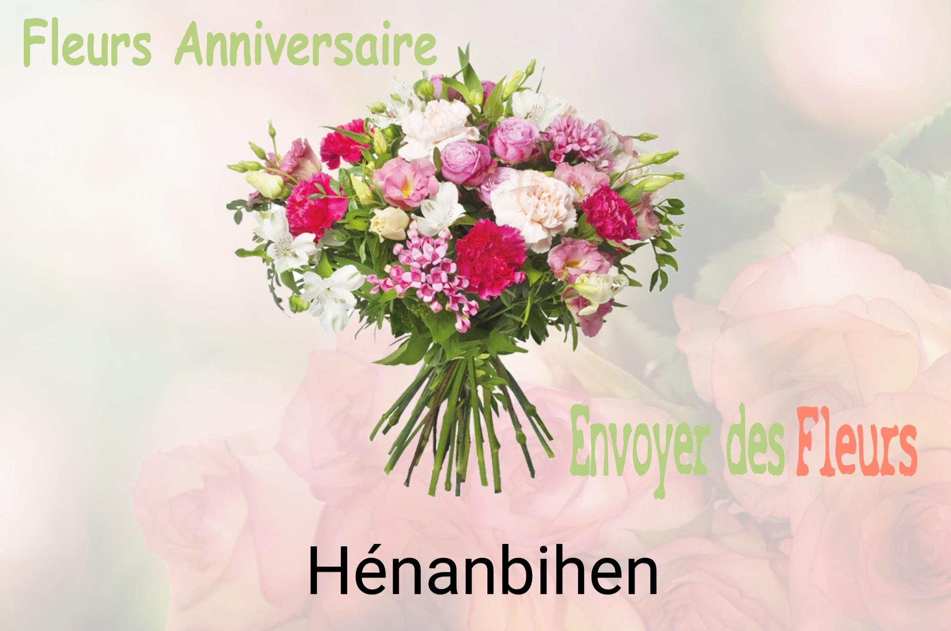 Bouquet de fleurs d’anniversaire livré à Hénanbihen